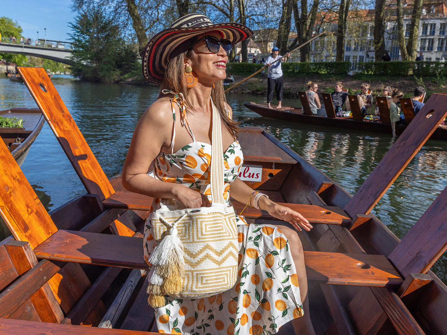 Beige design Wayuu Tasche