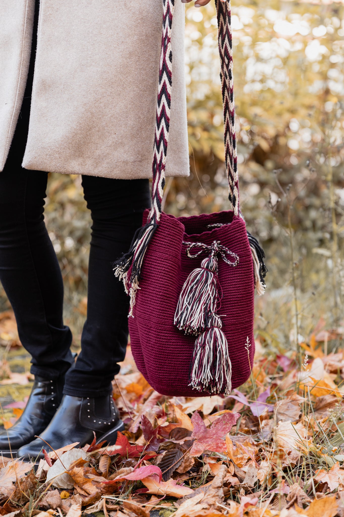 Burgundy Wayuu Bag