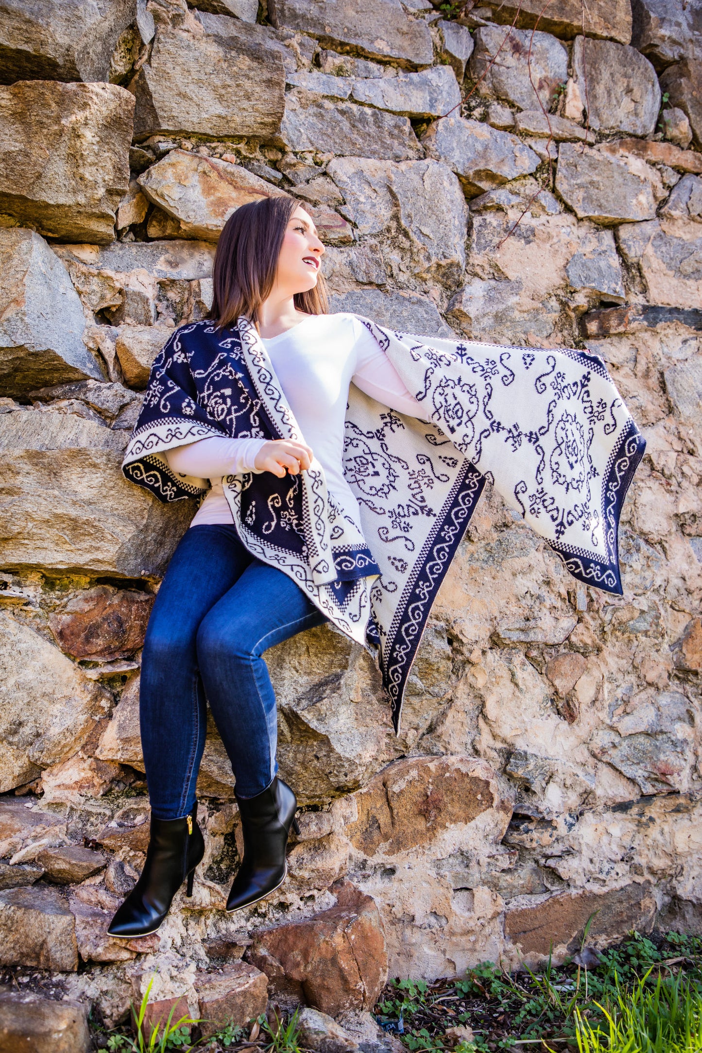 Reversible Alpaka Poncho