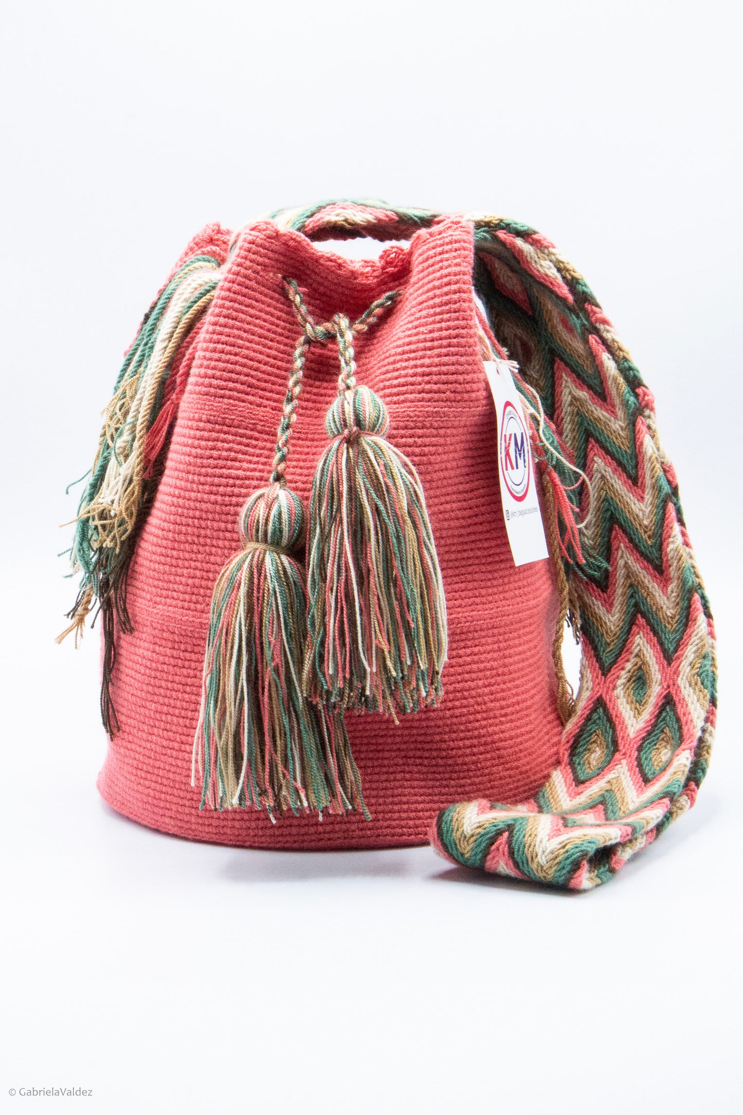 Guava unicolor Wayuu bag