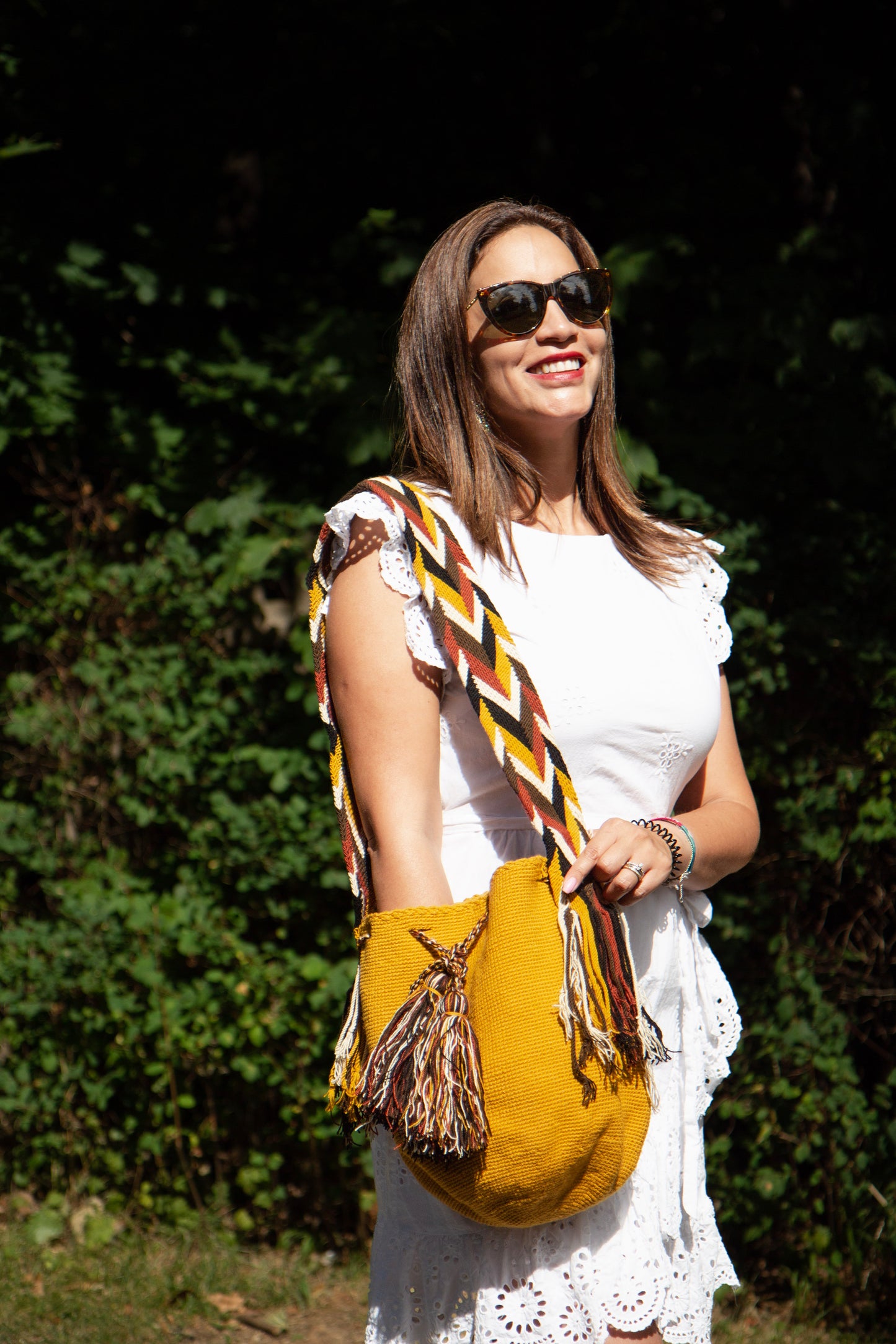 Light Mustard Double Thread Bag