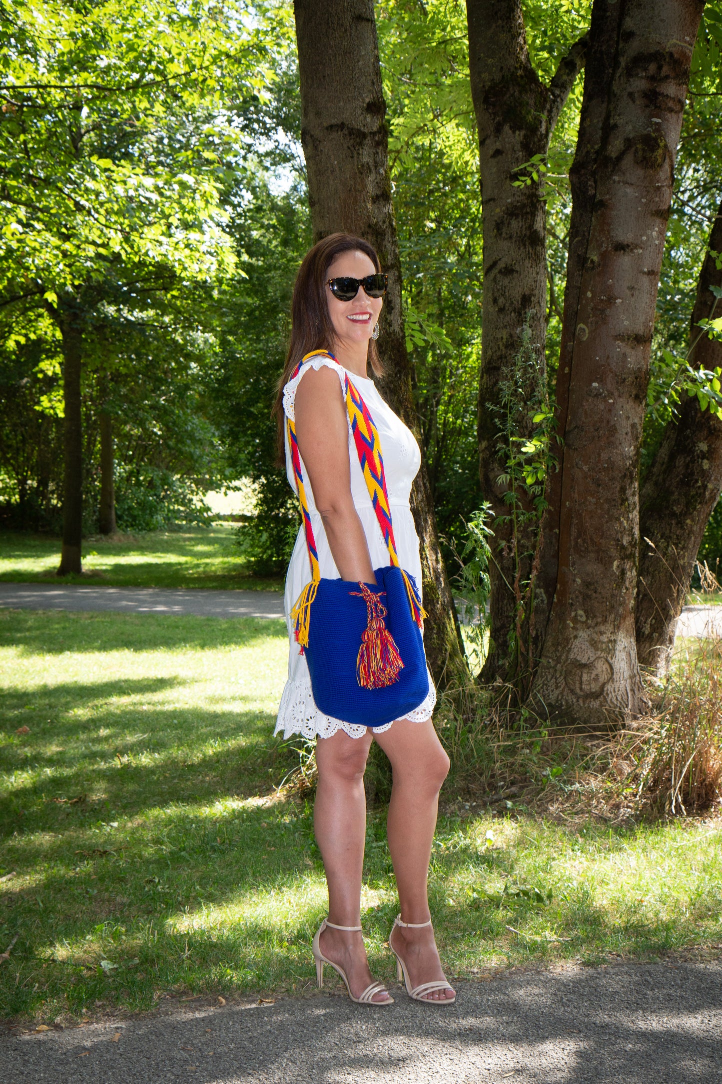 Blue Colombian flag bag