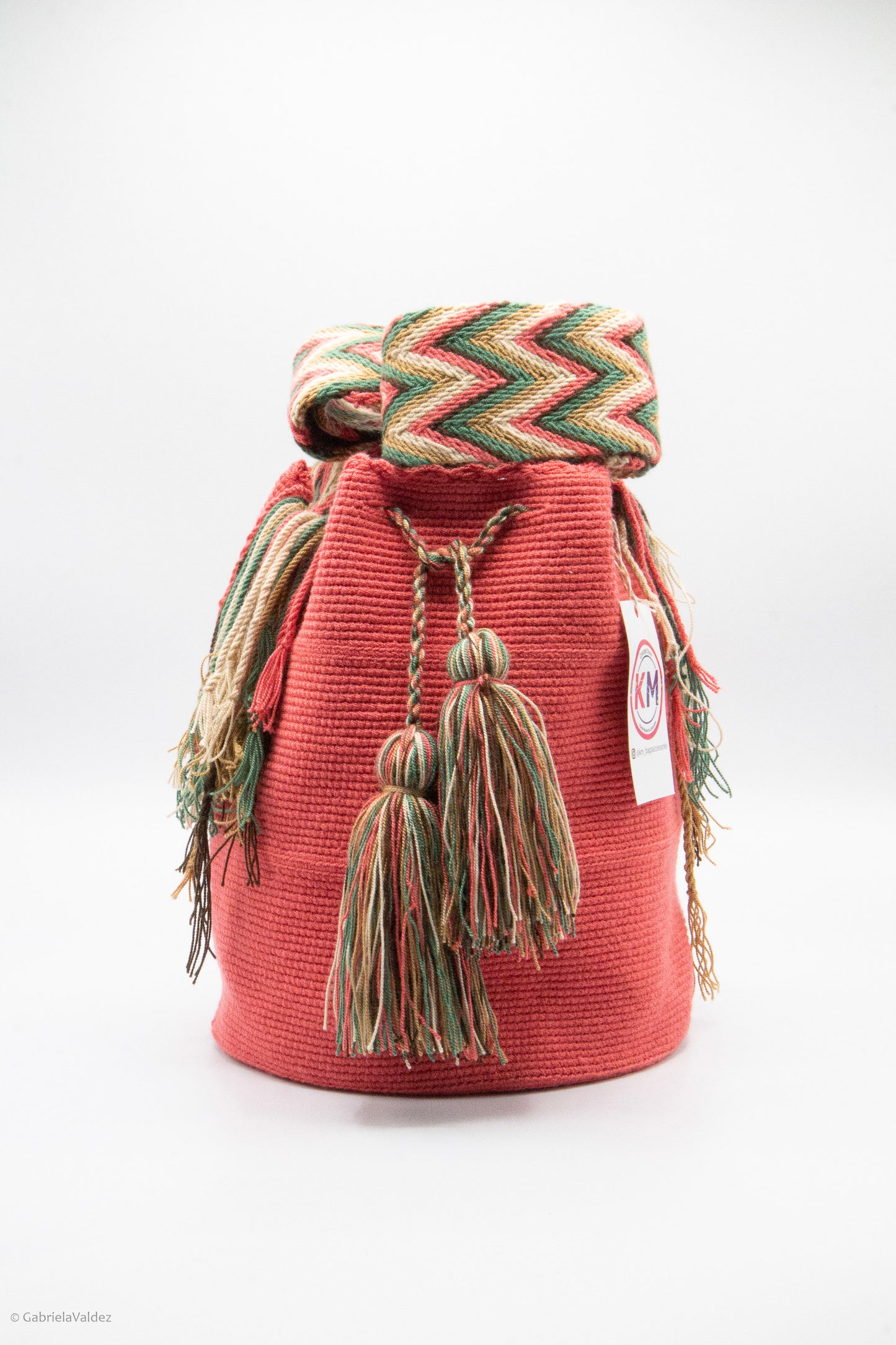 Guava unicolor Wayuu bag